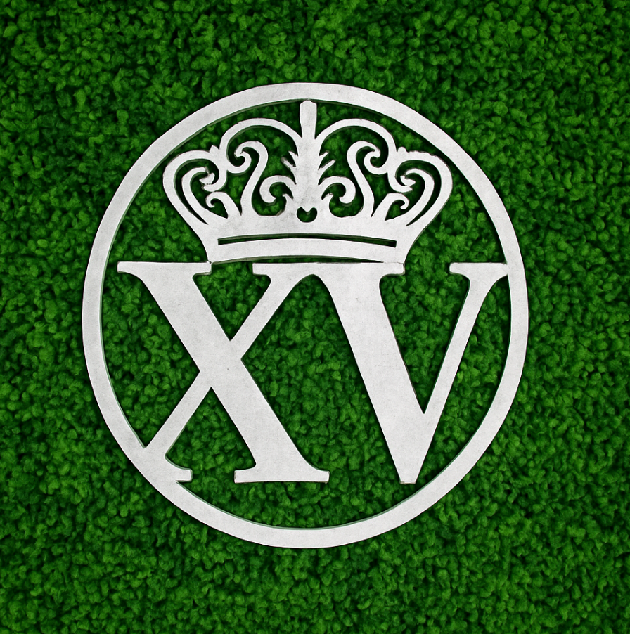 Crowned “XV” Steel Sign