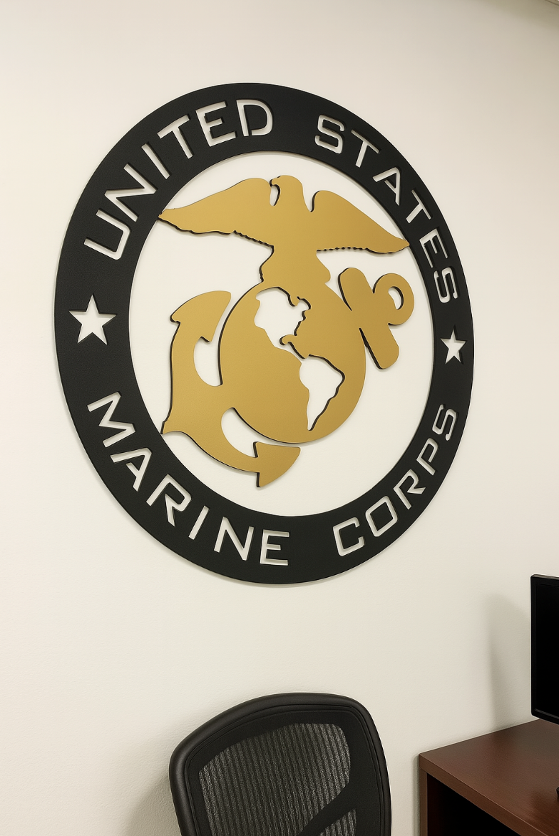 United States Marine Corps Steel Sign