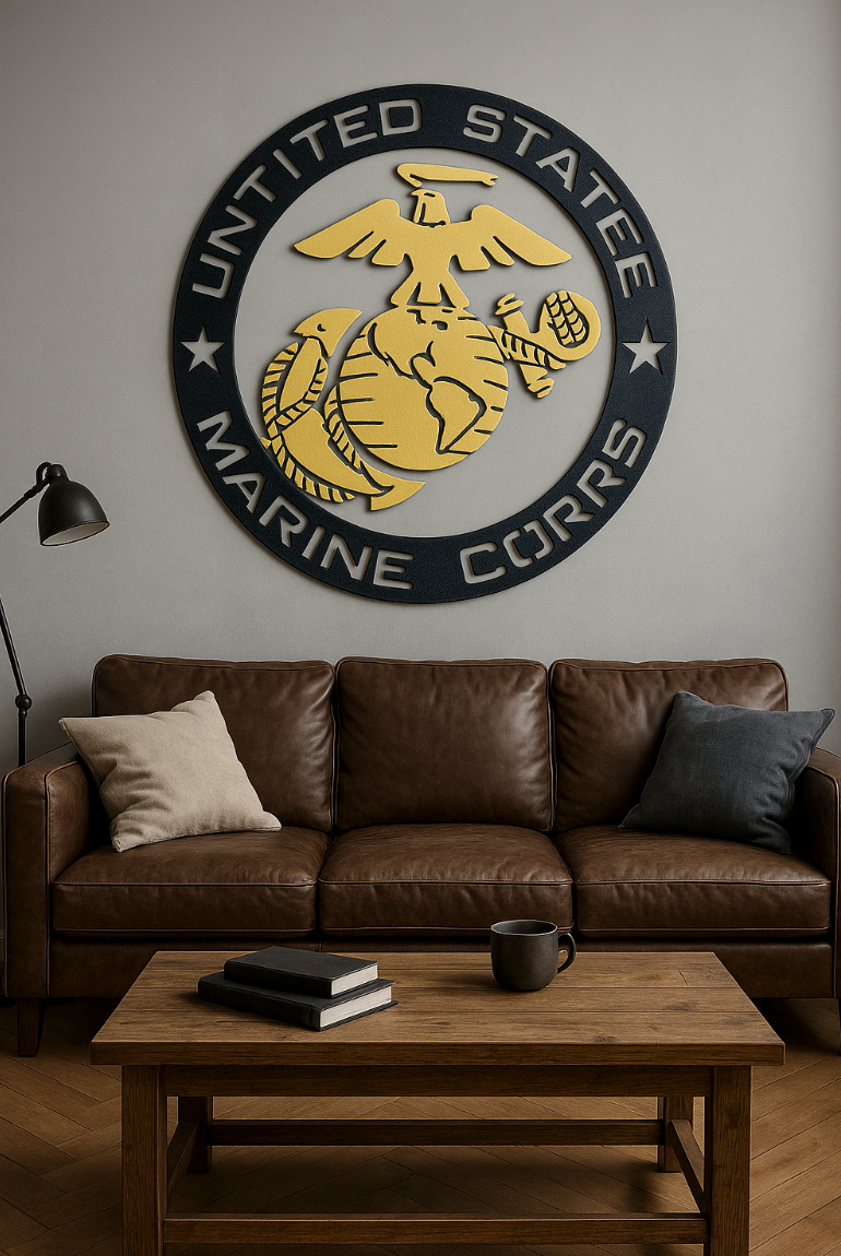 United States Marine Corps Steel Sign