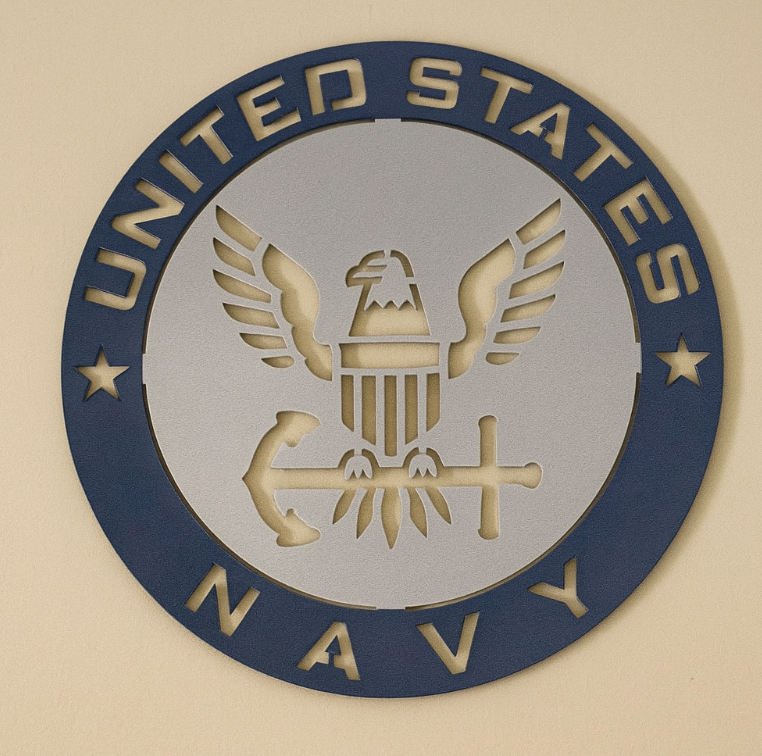 United States Navy Steel Sign