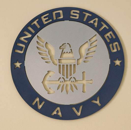 United States Navy Steel Sign