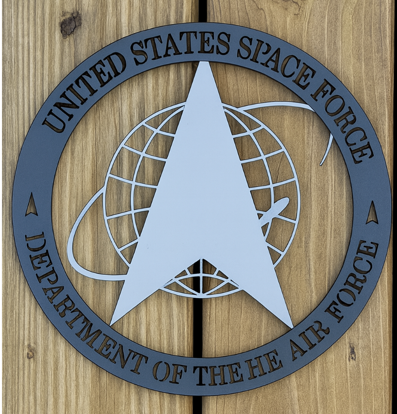 United States Space Force Steel Sign