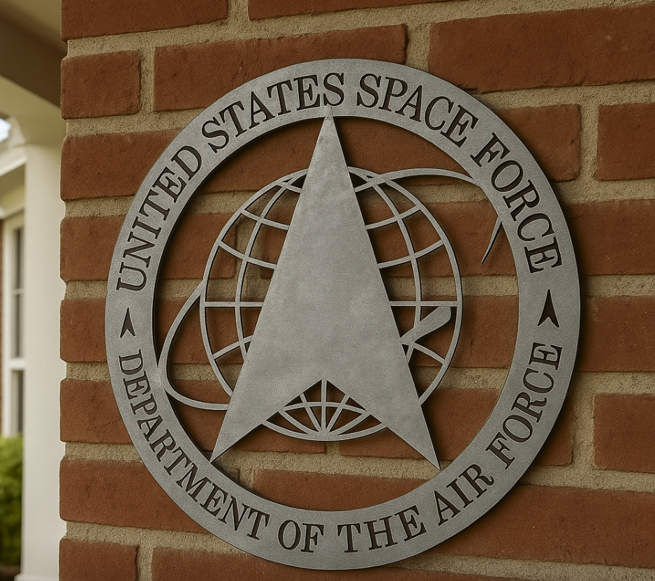 United States Space Force Steel Sign