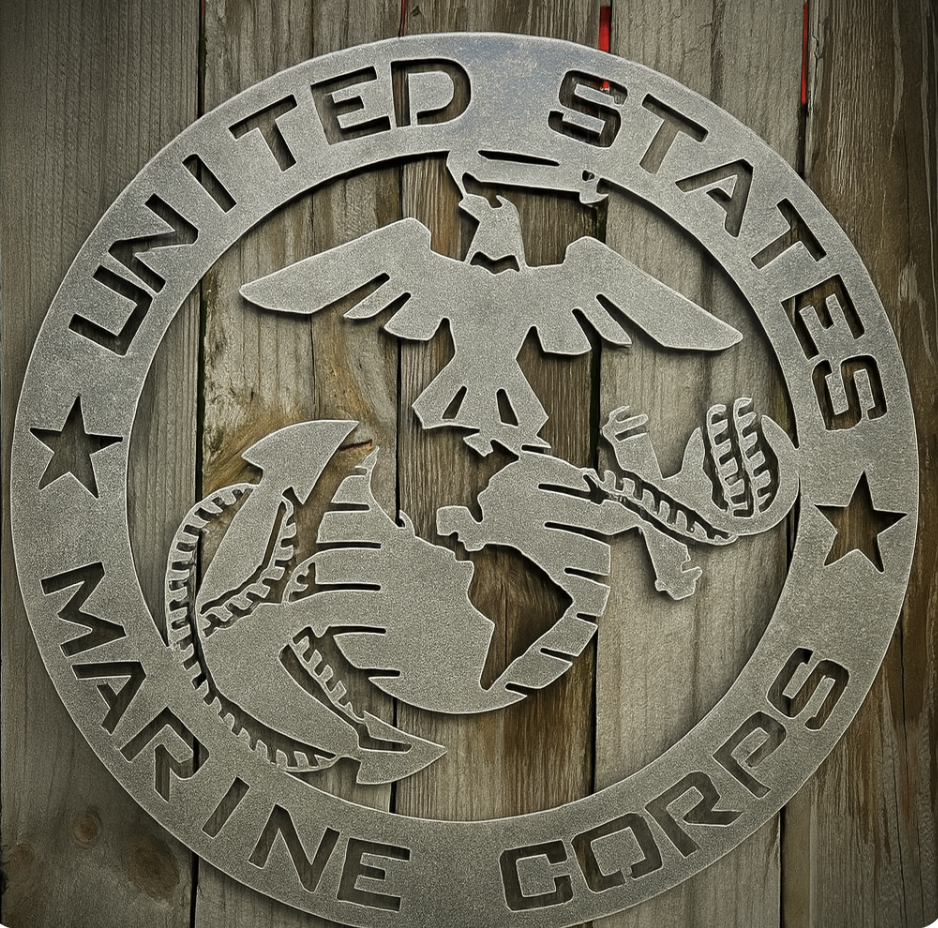 United States Marine Corps Steel Sign