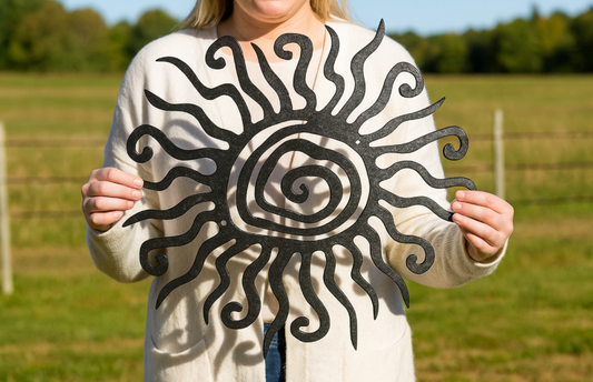Wacky Sun Steel Sign
