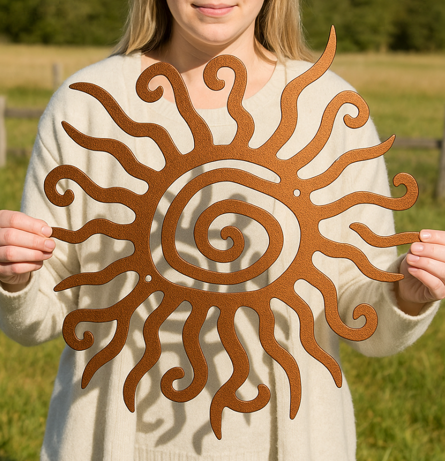 Wacky Sun Steel Sign