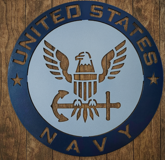 United States Navy Steel Sign