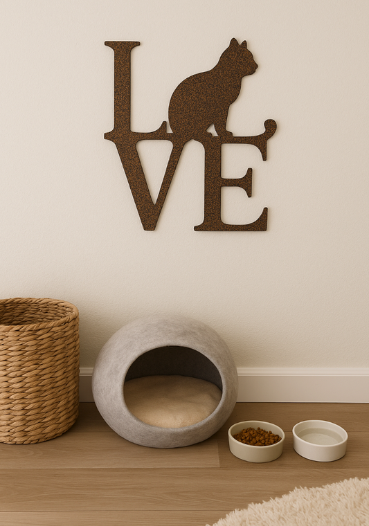 Custom Cat “Love” Steel Sign